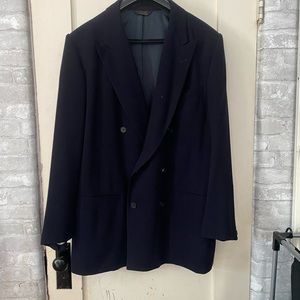 Donna Karen couture New York mens suit in Navy Vintage